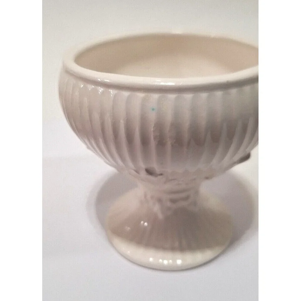 Set of 2 Creamware Footed Napcoware Planters Made Japan Cottage Country Granny